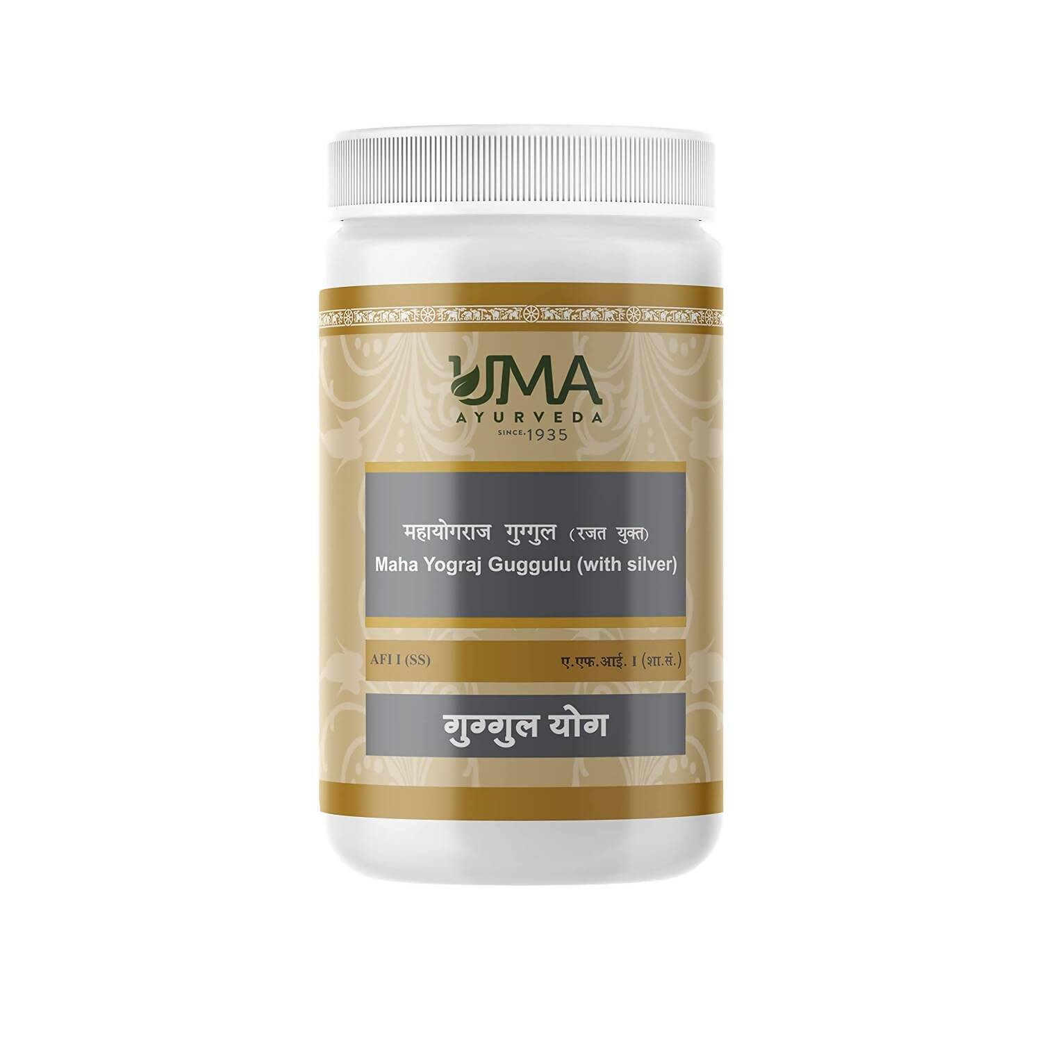 Uma Ayurveda Mahayograj Guggulu (With Silver) - Distacart