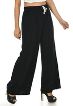Thumbnail for Mominos Fashion Moeza Reyon Cotton Black Chikan Work Palazzo