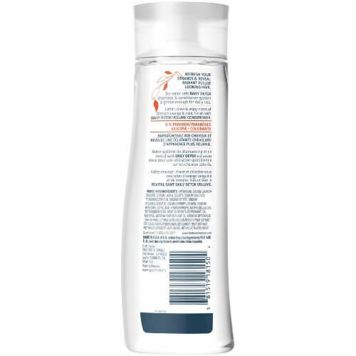 Daily Detox Volume Crimson Orange and Mint Shampoo, PH Balanced Colour Safe No Silicones: