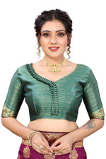 Thumbnail for Vamika Ethnic Fire Purple Weaving Banarasi Jacquard Saree - Distacart