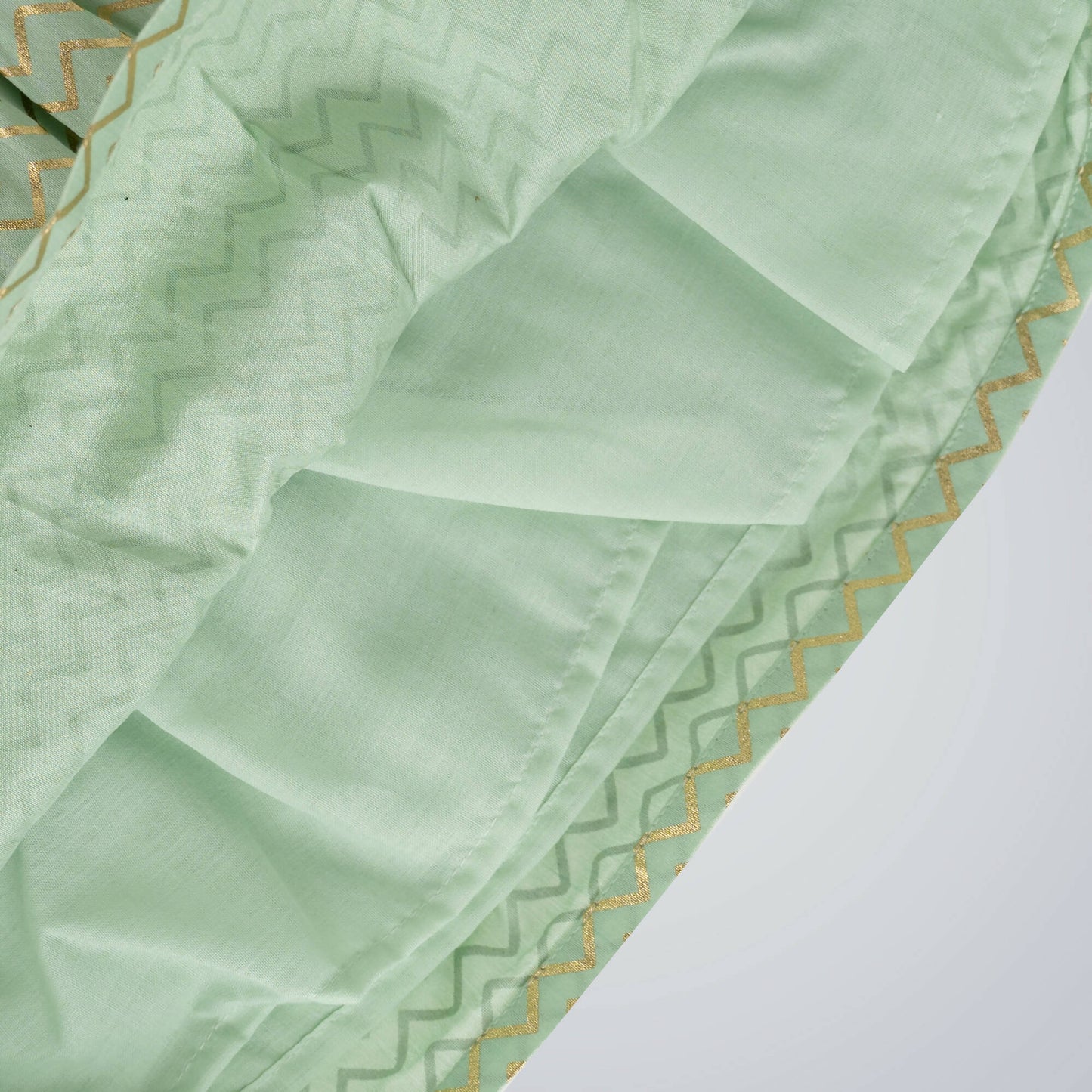 Pink Cow Fashions Gold & Green Printed Dress - Distacart