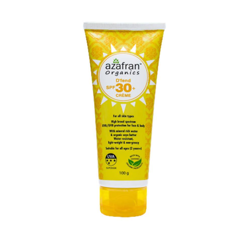 Azafran Organics D’fend SPF 30+ Creme - Distacart
