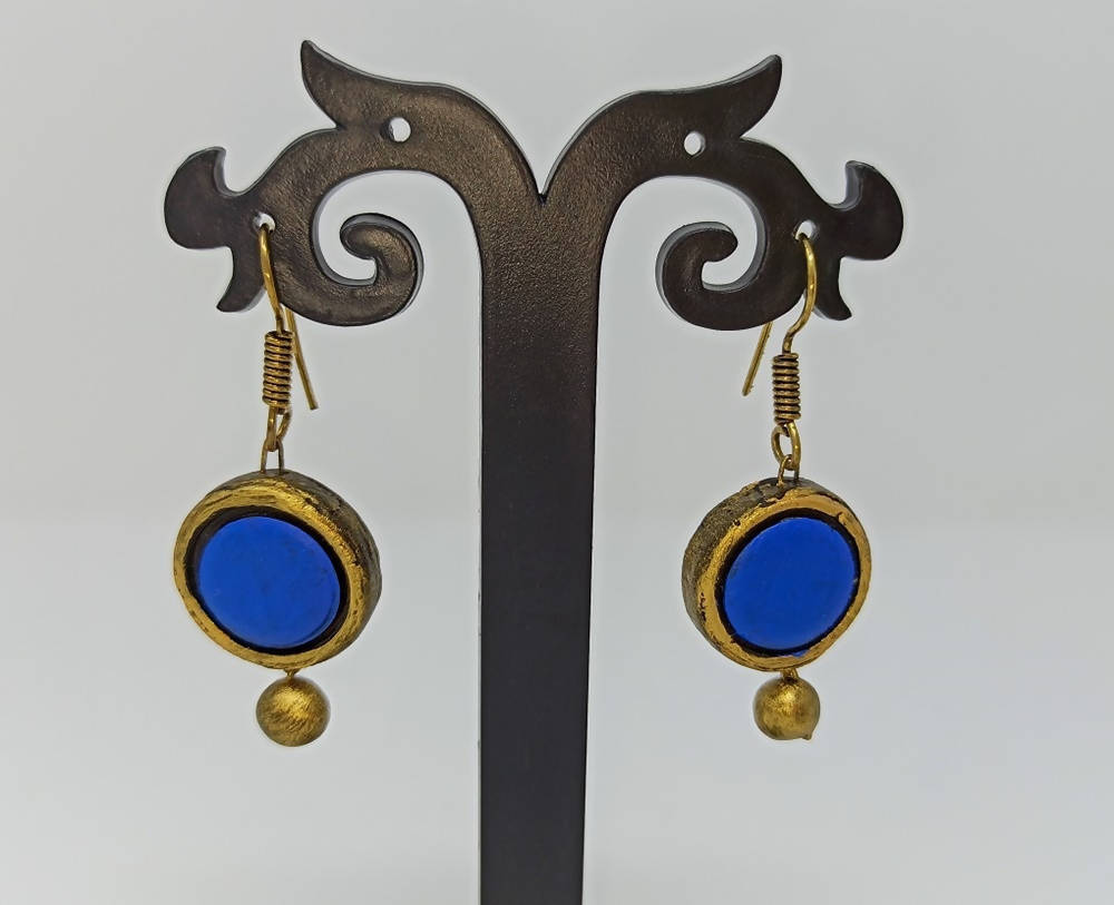 Terracotta Boho Style Hangings-Blue