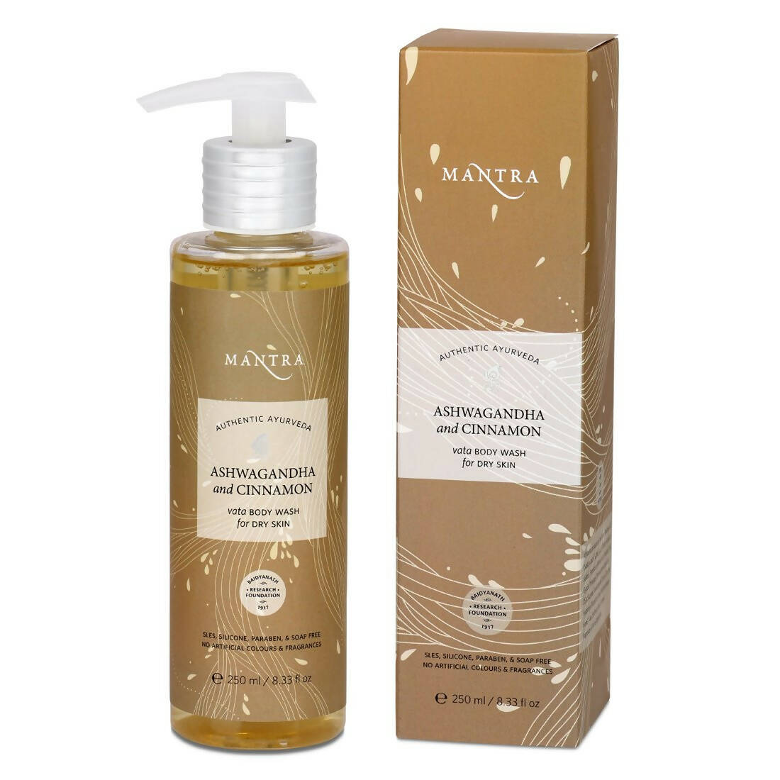 Mantra Herbal Ashwagandha and Cinnamon Vata Body Wash For Dry Skin - Distacart