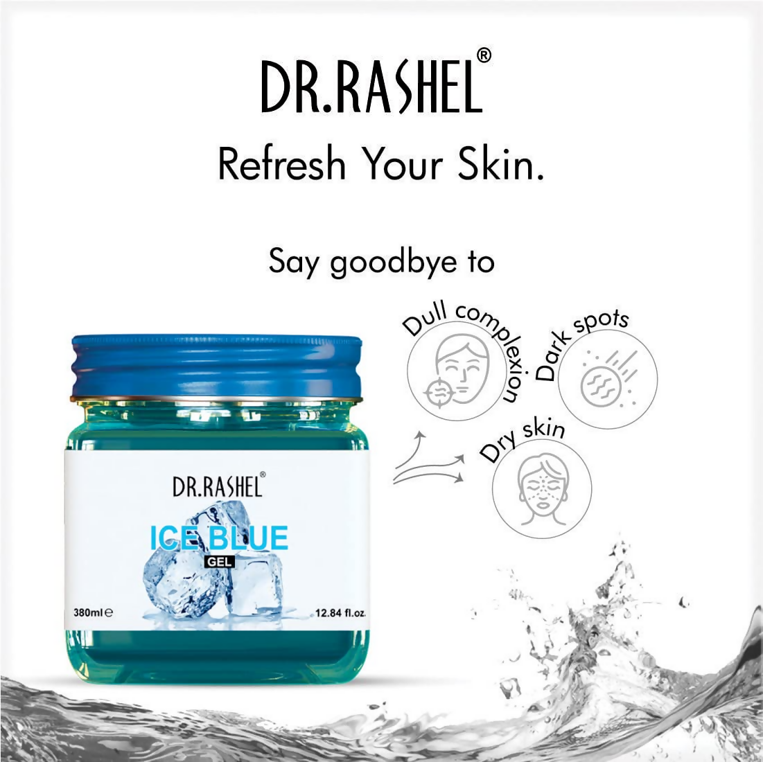 Dr.Rashel Ice Blue Gel Scrub For Face And Body - Distacart