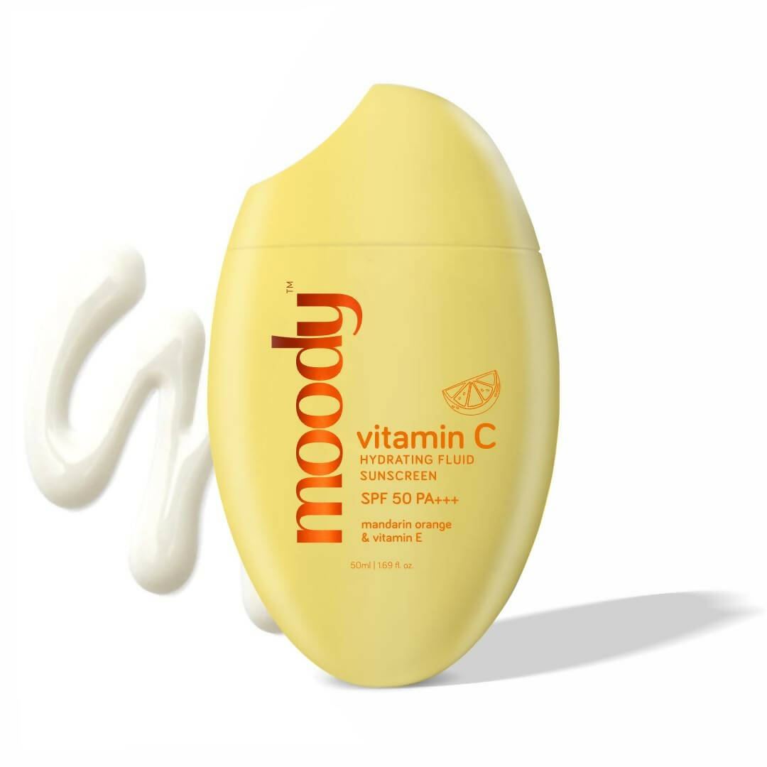 Moody Vitamin C Hydrating Fluid Sunscreen with SPF 50 PA+++ - Distacart