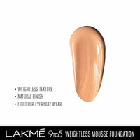 Thumbnail for Lakme 9To5 Weightless Mousse Foundation - Beige Vanilla - Distacart