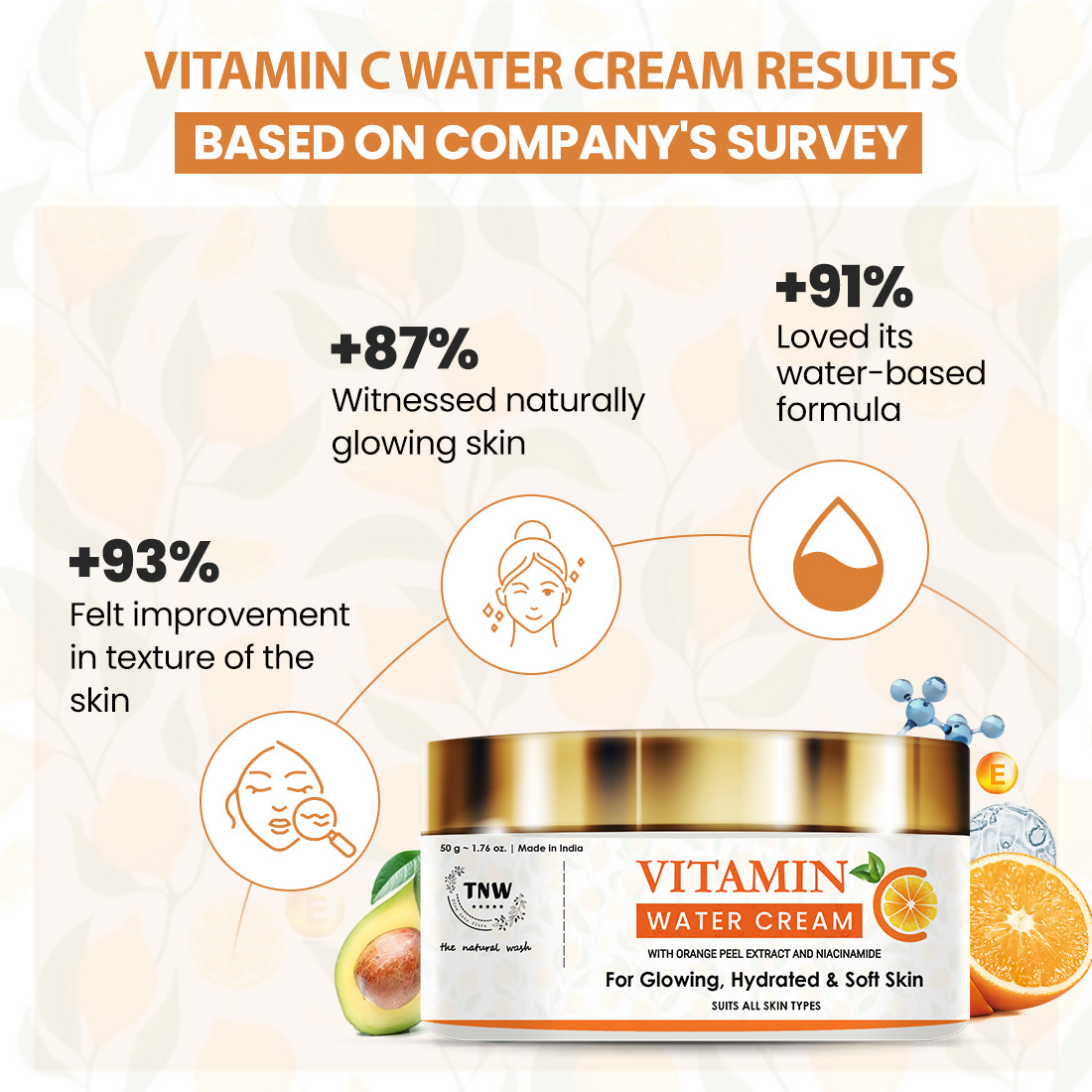 The Natural Wash Vitamin C Water Cream For Hydrated Skin - Distacart