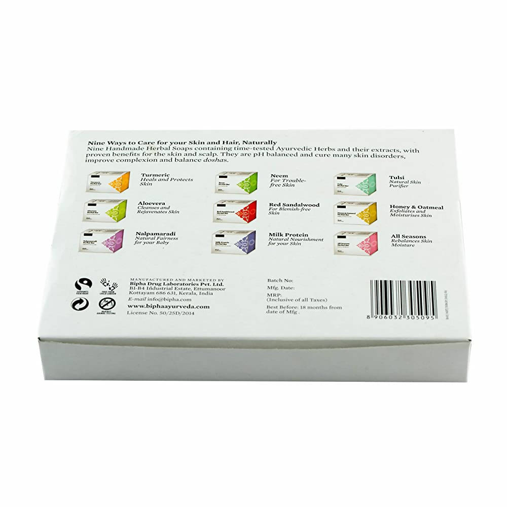 Bipha Ayurveda Navarasa Herbal Bar Gift Pack - Distacart
