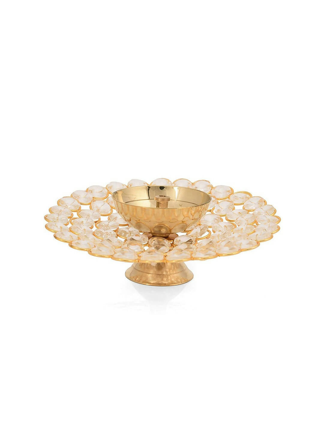 Craftvatika Gold Small Brass Puja Akhand Diya - Distacart