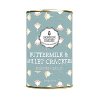 Thumbnail for Monsoon Harvest Buttermilk & Millet Crackers Roasted Garlic