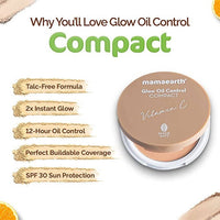 Thumbnail for Mamaearth Glow Oil Control Compact With SPF 30 (Ivory Glow)