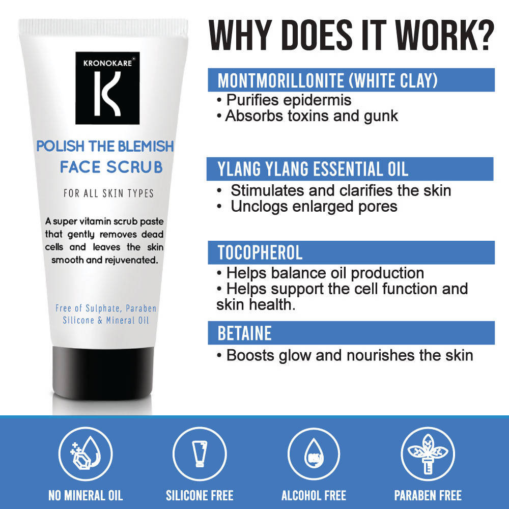 Kronokare Polish The Blemis Face Scrub