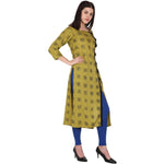 Thumbnail for Kanoor Women's multi rayon straight kurti