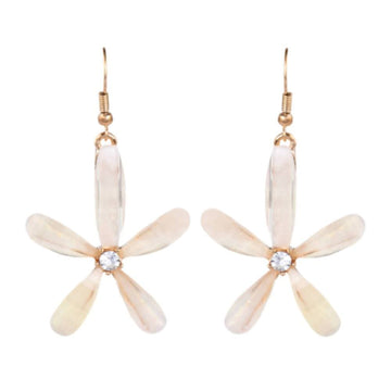 Trendoo Jewelry Gold Plated Stylish Fancy Party Wear Beige Drops