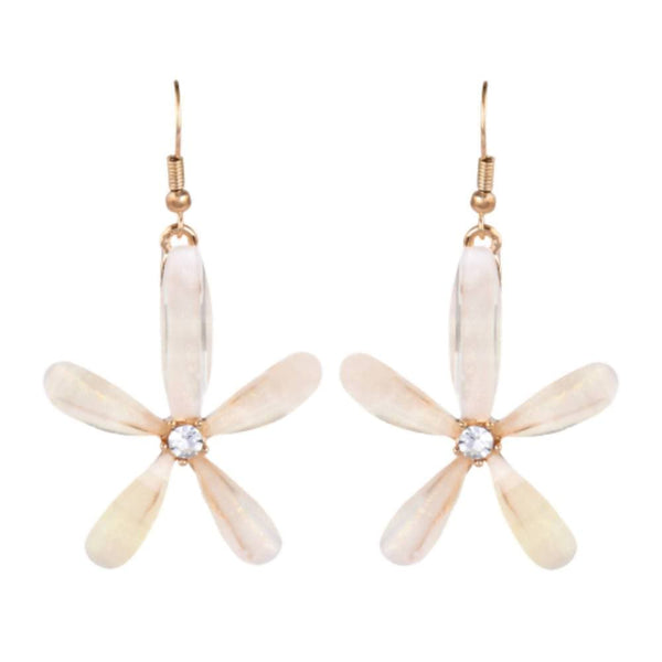 Trendoo Jewelry Gold Plated Stylish Fancy Party Wear Beige Drops