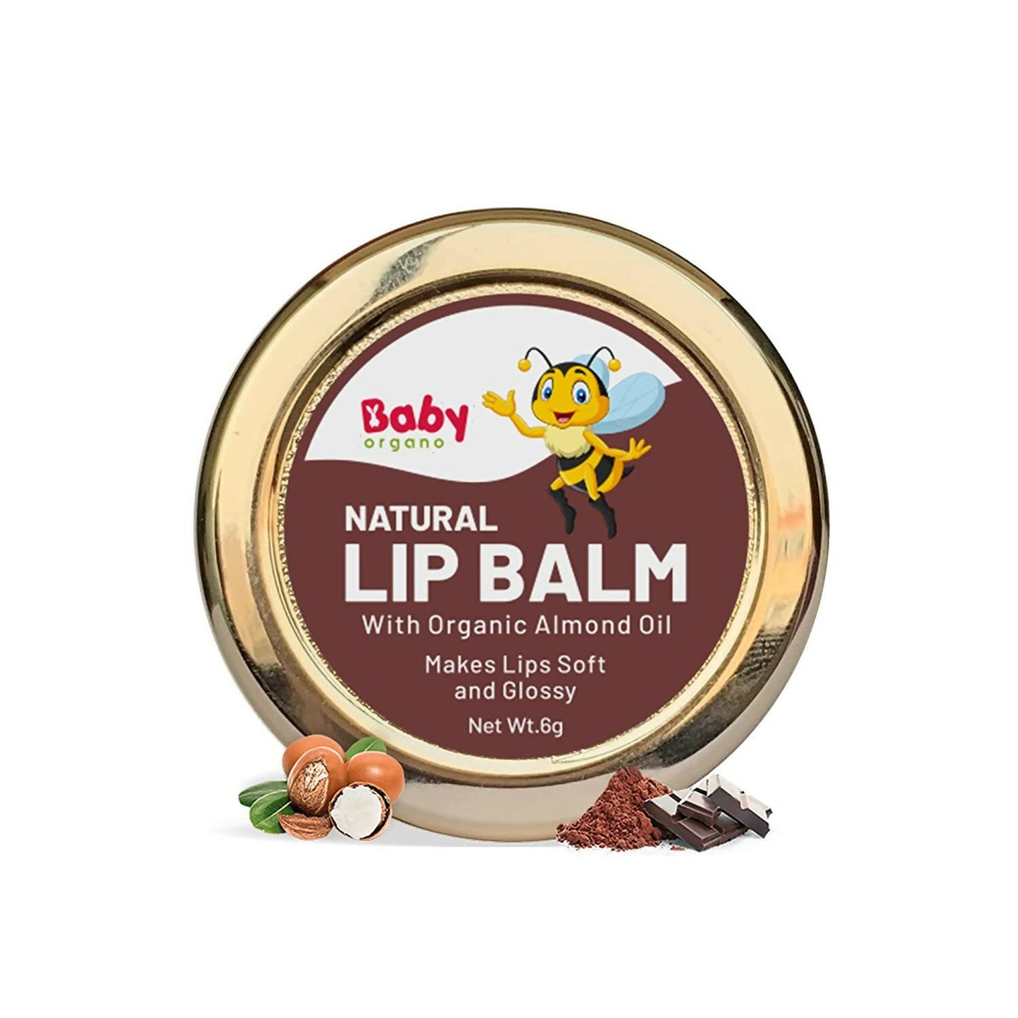 Babyorgano Natural Lip Balm - Chocolate Flavor - Distacart