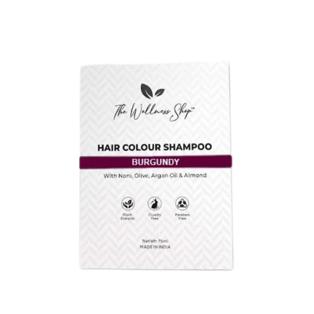 The Wellness Shop Hair Colour Shampoo - Burgundy - Distacart