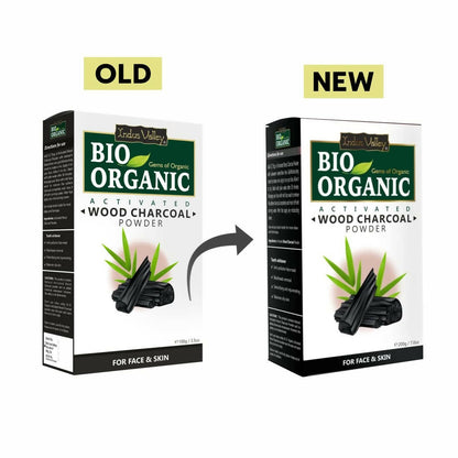 Indus Valley Bio Organic Activated Wood Charcoal Powder - Distacart