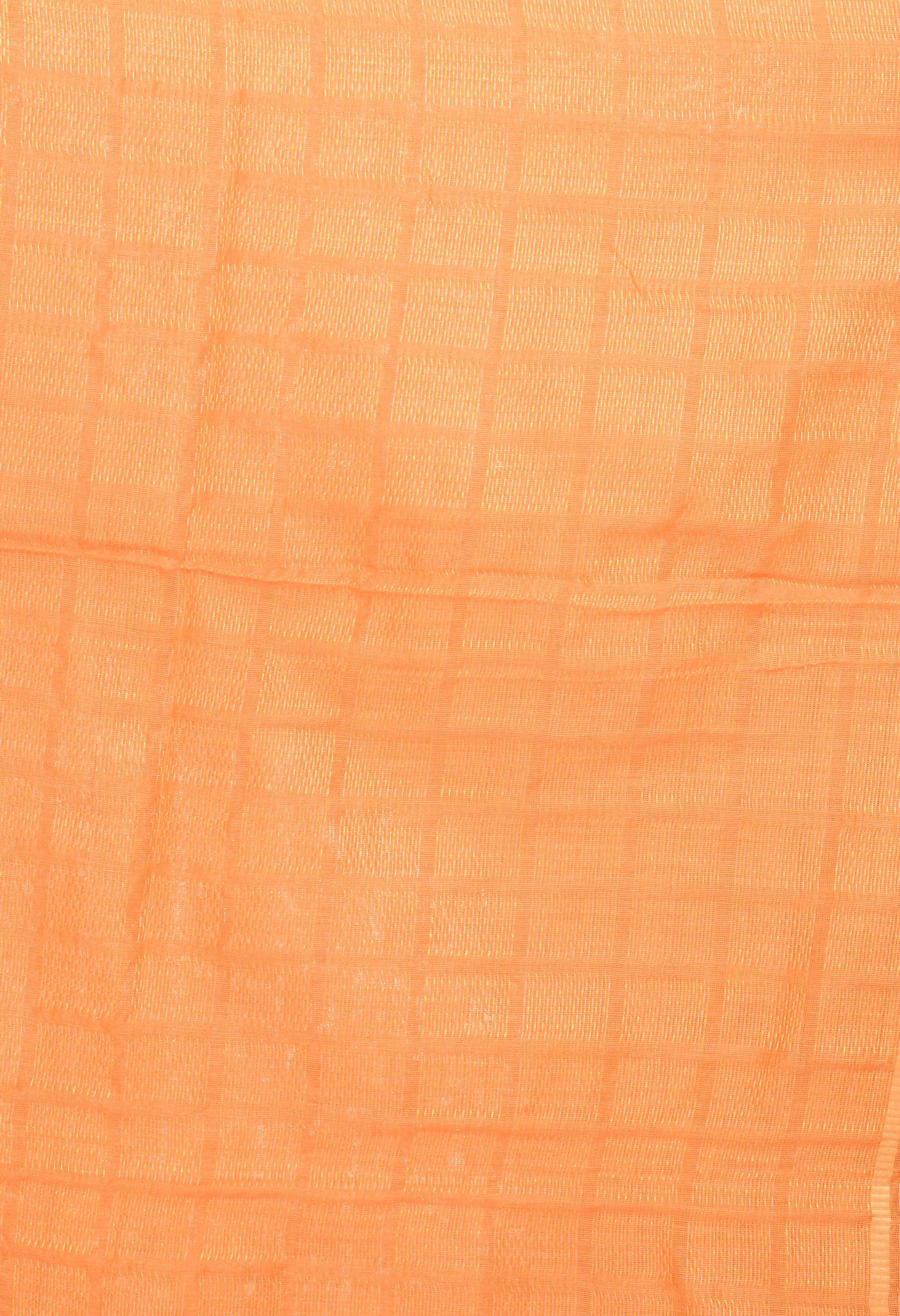 Mominos Fashion Moeza Handloom Cotton Light Orange Dupatta - Distacart