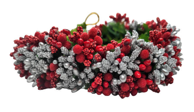 Red & Silver pollens Bridal Hair Gajra - Distacart
