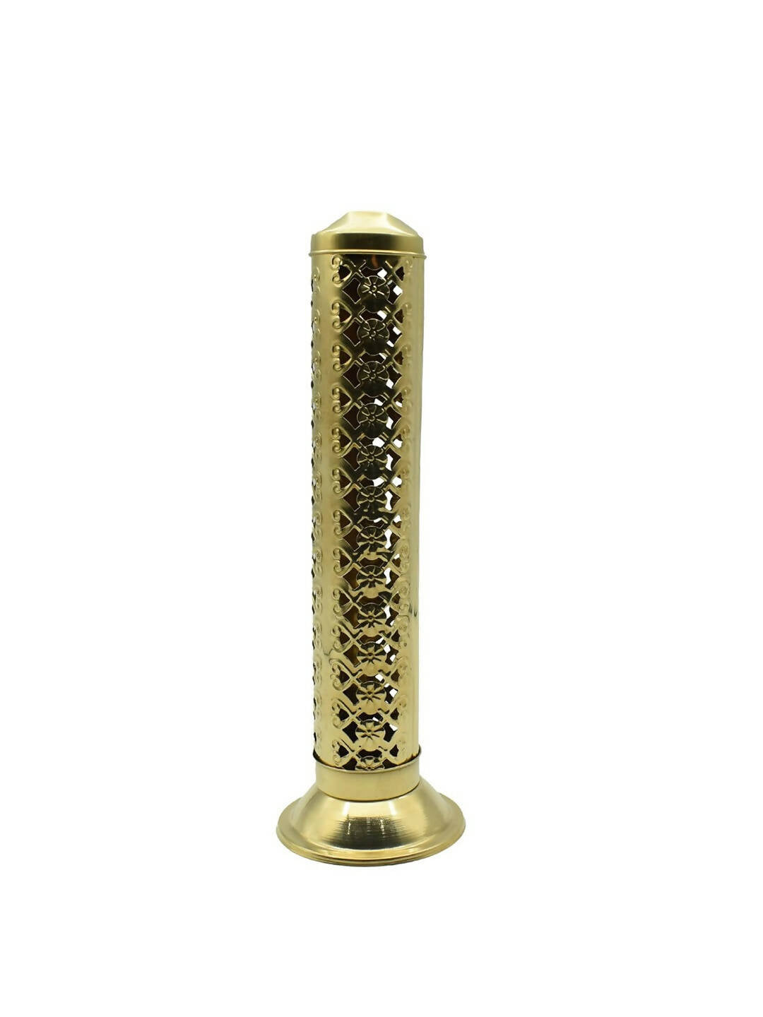PujaNPujari Gold Toned Textured Agarbatti Incense Sticks Holder Stand - Distacart
