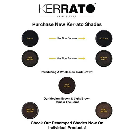 Kerrato Hair Fibres For Thinning Hair (Natural Black) - Distacart