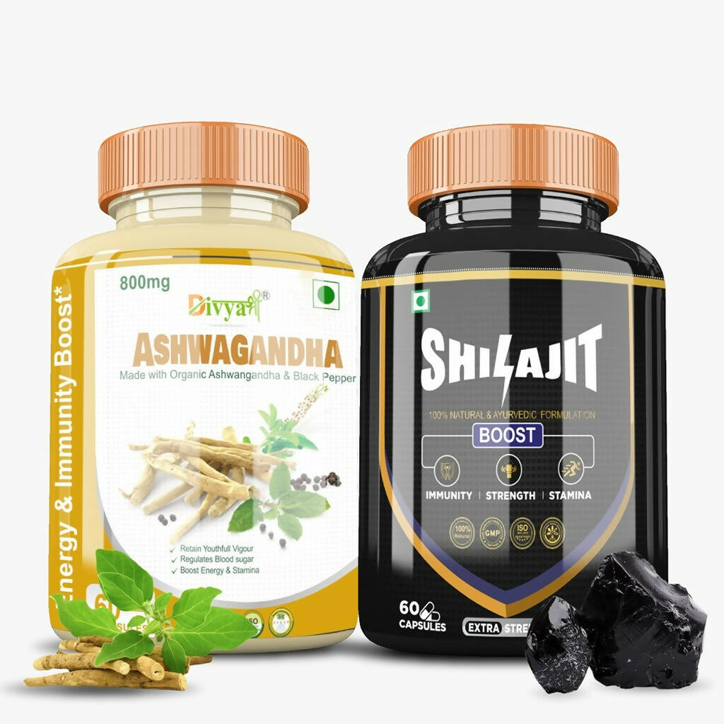Divya Shree SJ Capsule and Ashwagnadha Capsule Combo - Distacart