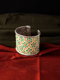 Thumbnail for Mominos Fashion Johar Kamal Beautiful Hand-painted Brass kada/Bracelet
