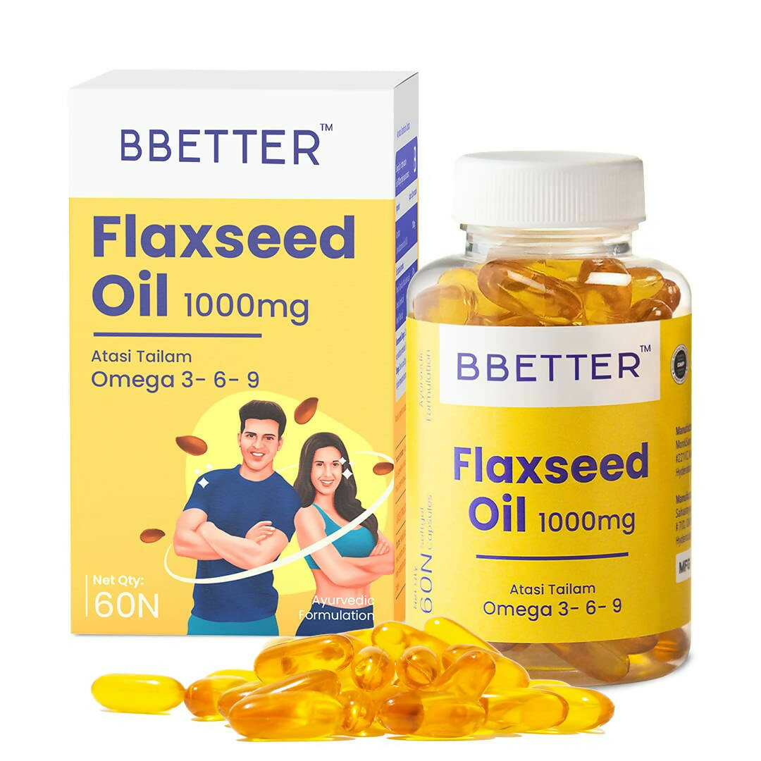 BBETTER Omega 3 6 9 Flaxseed Oil Capsules - Distacart