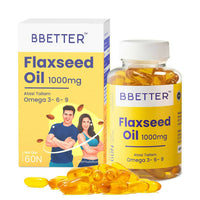 Thumbnail for BBETTER Omega 3 6 9 Flaxseed Oil Capsules - Distacart