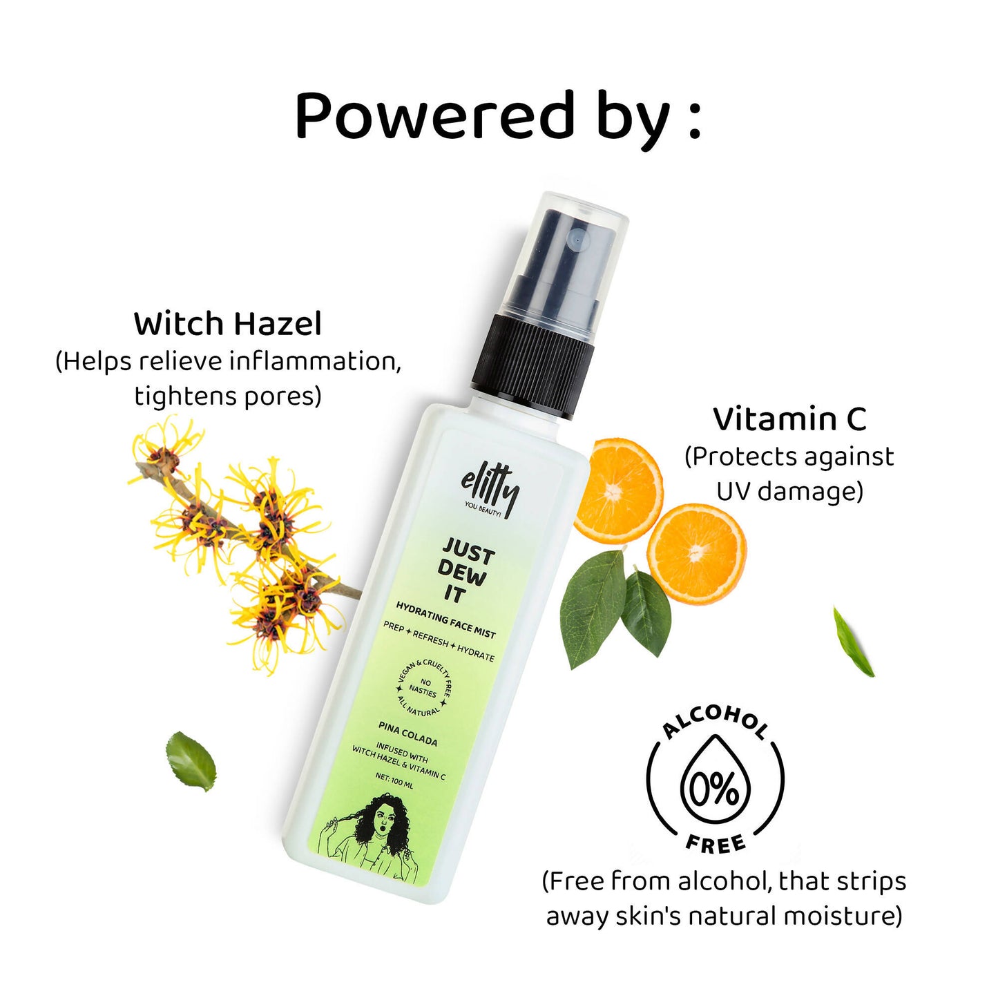 Elitty Just dew it - Hydrating Hydrating Pina Colada Face Mist - Distacart