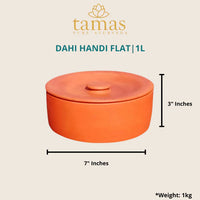 Thumbnail for Tamas Handmade & Eco-Friendly Earthen (Clay/ Terracotta) Dahi Handi - Distacart