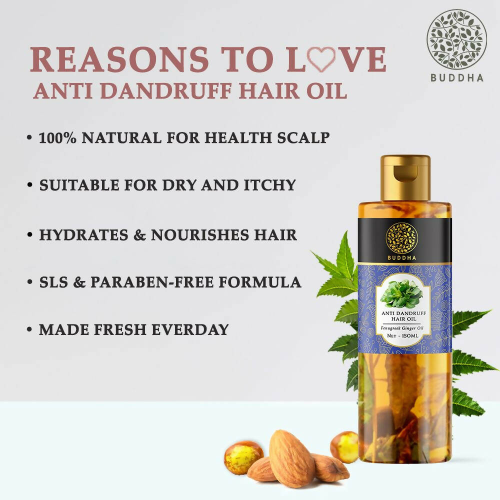 Buddha Natural Dandruff Hair Oil - Distacart