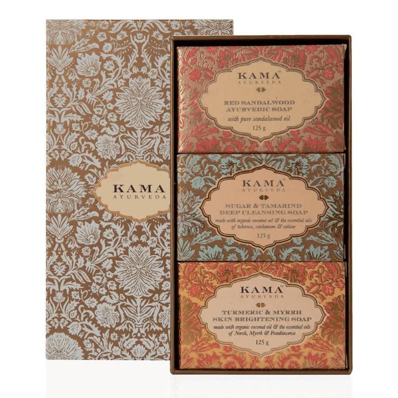Kama Ayurveda Three Traditional Treatment Soap Box