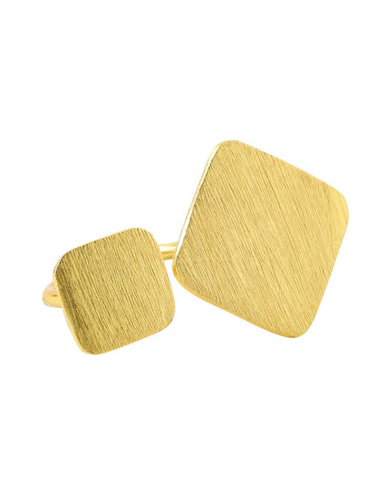 NVR Women Gold-Plated Adjustable Finger Ring - Distacart