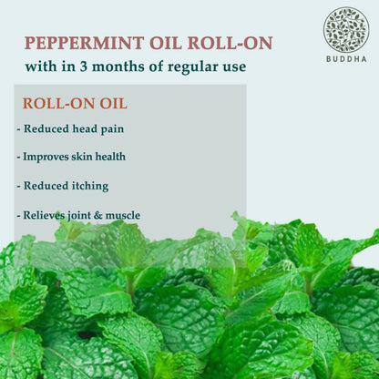 Buddha Natural Peppermint Essential Oil Roll-On - Distacart