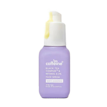 mCaffeine Retinol 0.3% & Black Tea Complex Anti Aging Face Serum - Distacart