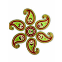 Thumbnail for Green Color Rangoli Mango Shape Design Green color for Floor Decoration / Wall Decoration / Pooja Decoration - Distacart