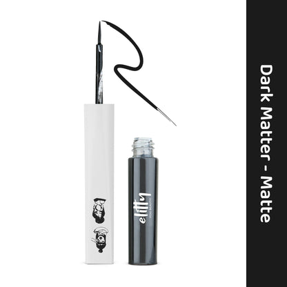 Elitty Black Pop Color Matte Finish Liquid Eyeliner - Dark Matter-Black - Distacart