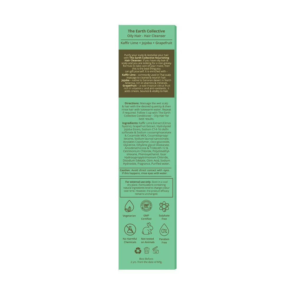 The Earth Collective Hair Cleanser - Oily Hair- Shampoo - Distacart