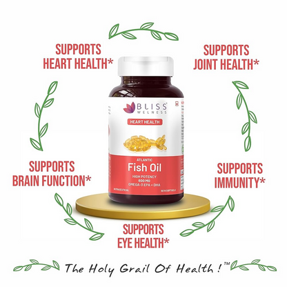 Bliss Welness Fish Oil Softgel Capsules - Distacart