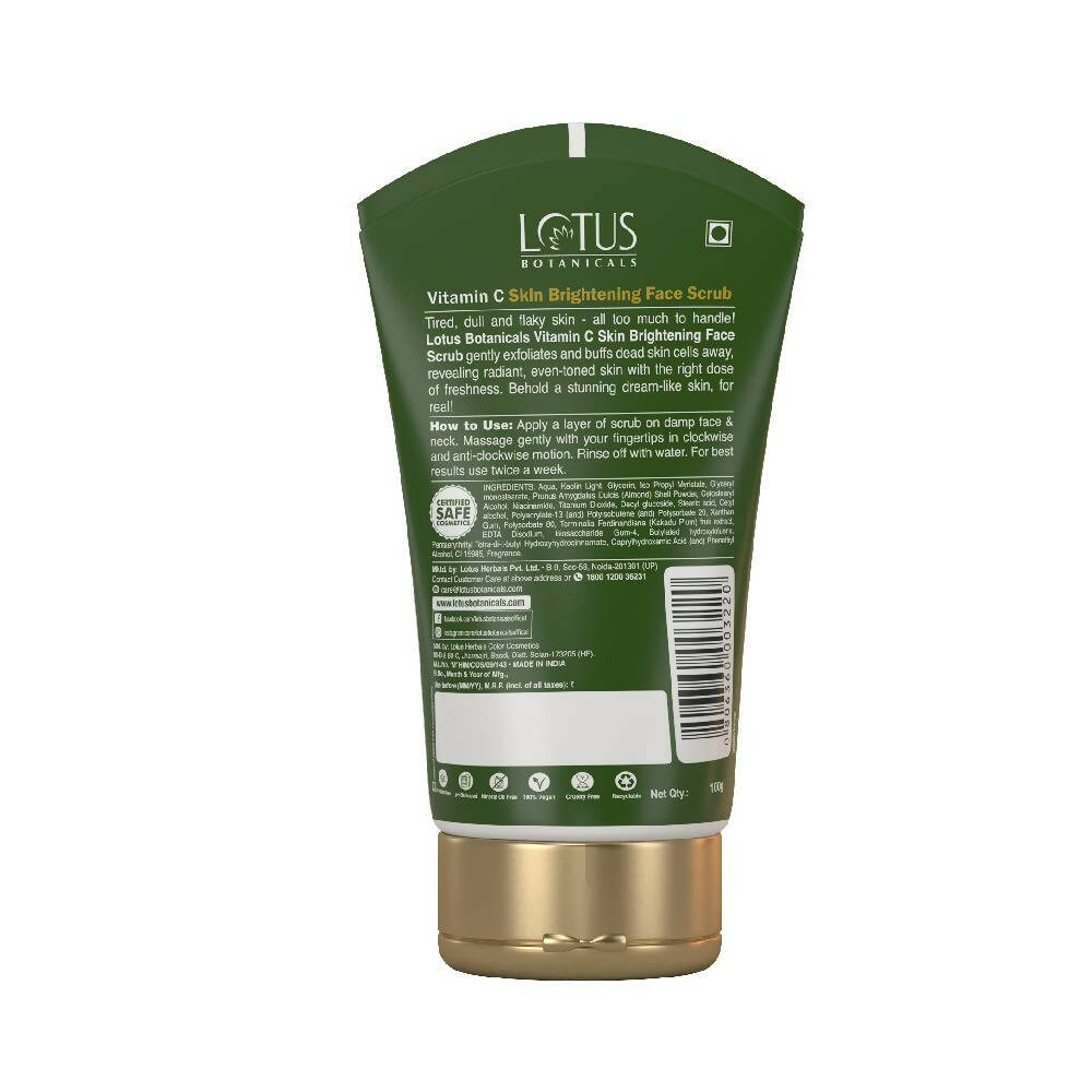 Lotus Botanicals Vitamin C Skin Brightening Face Scrub - Distacart