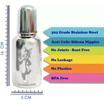 Thumbnail for Goodmunchkins Stainless Steel Feeding Bottle 304 Grade Steel, Jointless, BPA Free, Rustfree Bottle 150 ml - Distacart