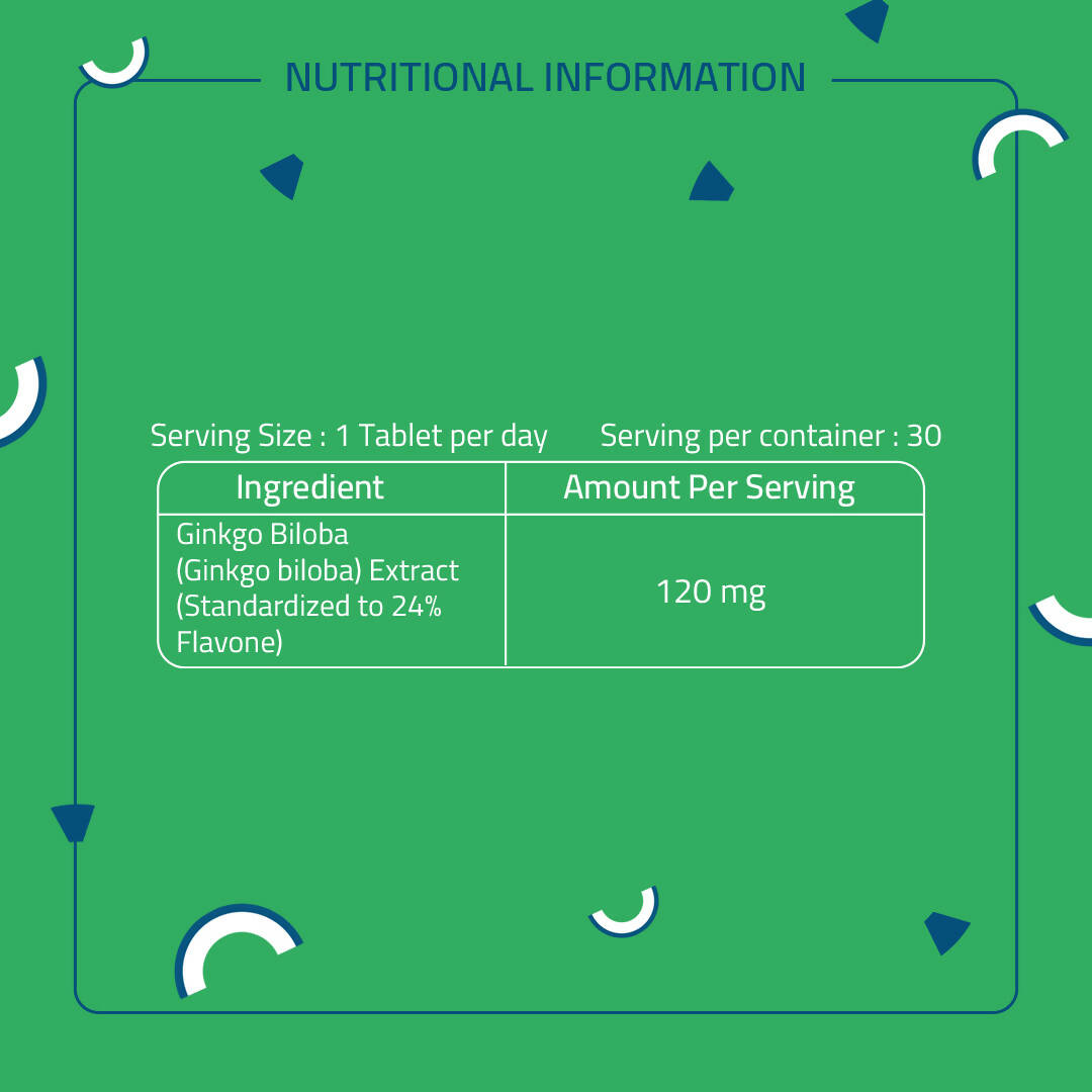 Laurik Foods Ginkgo Biloba 120 Mg Tablets - Distacart
