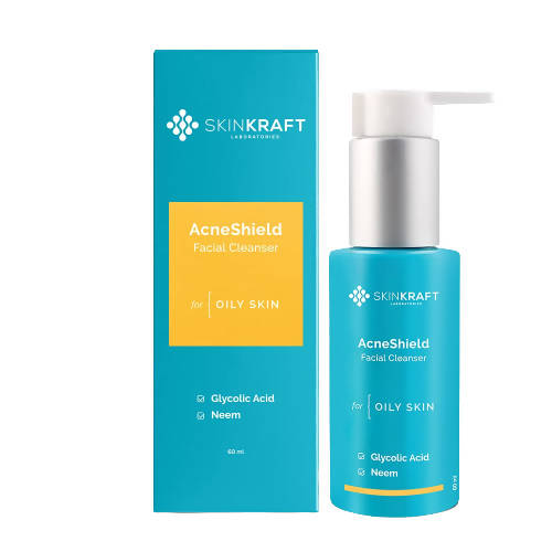 SkinKraft AcneShield Facial Cleanser For Oily Skin - Distacart