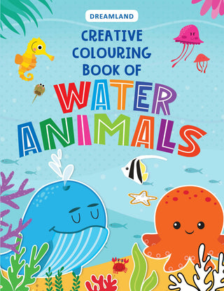 Dreamland Creative Colouring Book - Water Animals - Distacart