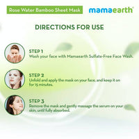 Thumbnail for Mamaearth Rose Water Bamboo Sheet Mask with Rose Water & Milk