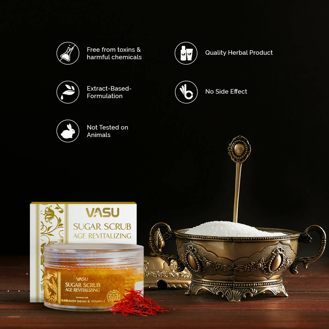 Vasu Age Revitalizing Sugar Scrub - Distacart