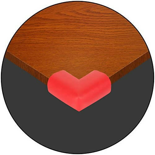 Safe-O-Kid Set of 8 Corner L Shaped Corner Guards for Kids safety- Red-Small - Distacart